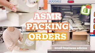 STUDIO VLOG #006 // ASMR PACKING ORDERS FOR MY SMALL BIZ (1,200+ orders, 1 hr., no music, real time)