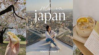 chill solo trip to japan travel vlog tokyo pt. 1 ~ nakameguro, picnic at shinjuku gyoen, shibuya sky