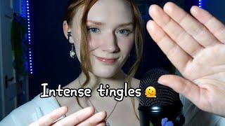 ASMR 100% TINGLESMouth sounds&Hand movements,plucking,rain sound️