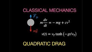 Classical Mechanics: Falling Object with Quadratic Drag