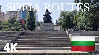 August Virtual Walking Tour in Sofia, Bulgaria - Lovers Bridge to Lozenets Neighborhood 4K 60FPS