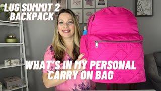 What's In My Personal Item Carry On on Delta Airlines | Lug Summit 2 Review & What's In My Bag