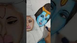 Ram ji with Hanuman ji painting #painting in process # #cks