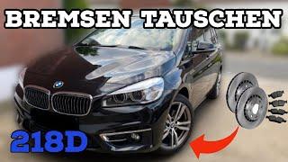 BMW 218d Bremsen vorne hinten wechseln | Service zurücksetzen 216d, 220d, 218i, 220i F10 F20 F30 F45