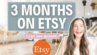 3 Months on Etsy Selling Digital Products | Realistic Results on Etsy