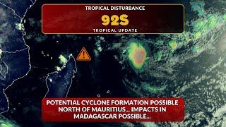 Potential Cyclone Formation Possible North of Mauritius... Impacts in Madagascar Possible...