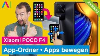 Xiaomi POCO F4 - App-Ordner / Apps verschieben •  •  •  • Anleitung | Tutorial