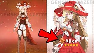 4.8 UPDATE!! COLUMBINA INFO + ALICE CONCEPT ART IS OUT! - Genshin Impact