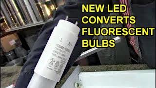 New LED Tubes Convert Fluorescent Bulb Fixture Without Ballast Rewiring