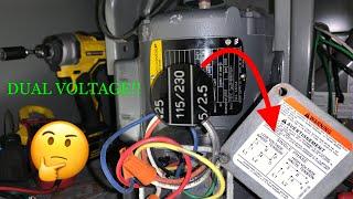 DUAL VOLTAGE MOTOR WIRING