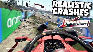 REALISTIC F1 CRASHES ZANDVOORT!