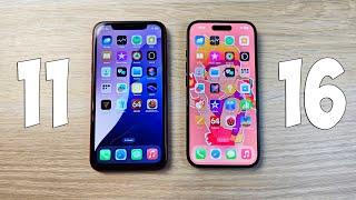 IPHONE 11 VS IPHONE 16 - ЧТО ИЗМЕНИЛОСЬ ЗА 5 ЛЕТ? ПОЛНОЕ СРАВНЕНИЕ!