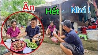 2 Bác Cháu Ăn Gần 10 Bộ Lòng Vịt Nhân Ngày Bác Thông Không Phơi Lúa | HUY ANH TV