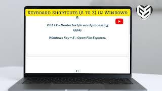 Ctrl A to Z Computer Shortcut keys | #computer |