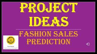 IEEE Paper - Computer Science Students - Final Year Projects - Fashion Sales   1of6