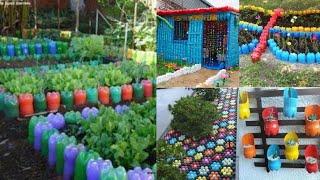 Butulkadan Bağ Dekorasiyalari | Brilliant Ways To Reuse Plastic Bottles Garden İdeas