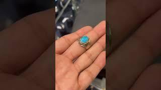 Silver Ring 925s Real Firoza stone #ring #shorts #short #trending #youtubeshorts #subscribe