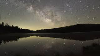 Lakeside Camping Under The Milky Way Galaxy at Spruce Knob Lake in West Virginia