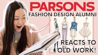 Parsons Fashion Design Alumni Reacts To Old College Fashion Designs | KESTAN