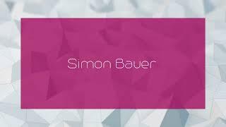 Simon Bauer - appearance