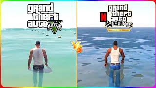 GTA 5 vs GTA San Andreas Netflix Definitive Edition (Detailed & Graphics) Comparison 2024