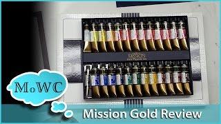 Mission Gold Pure Pigment Watercolor Set Review, w/Studio Palette