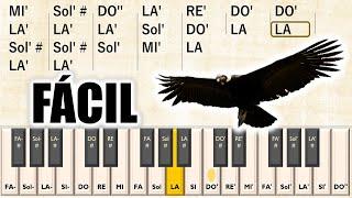 El Cóndor Pasa  MELODÍA FÁCIL | Tutorial para Piano y Melódica con Notas + Partitura