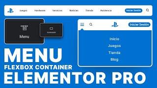 Cómo crear un Menu en Elementor PRO