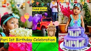 Parnika First Birthday Celebration | 1st Birthday Vlog | Grand Entry Birthday | Sindhu Verma Vlogs