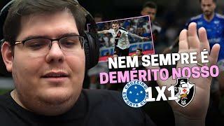 CASIMIRO REAGE: CRUZEIRO 1 X 1 VASCO - BRASILEIRÃO 2024 | Cortes do Casimito