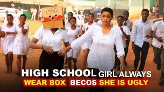 HIGH SCHOOL GIRL WEAR BOX TO SCHOOL BECAUSE SHE IS UGLY / ELISHABA & JOSEPHINE.