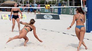 Kroen /Reed take on Russo/Miozzi in a thrilling Beach Volleyball Showdown - Part One Highlights | 4K