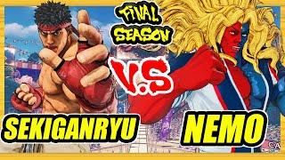 SFV CE  Sekiganryu (Ryu) vs Nemo (Gill)  Ranked Set  Street Fighter 5