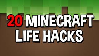 20 AMAZING Minecraft Life Hacks!