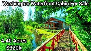 Washington Waterfront Cabin For Sale | $320k | 4.40acres | Washington Waterfront Homes For Sale