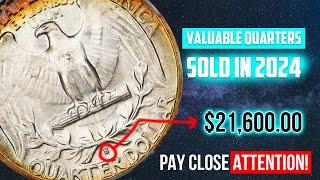 VALUABLE COINS YOU MIGHT HAVE! RARE QUARTERS SOLD IN 2024!