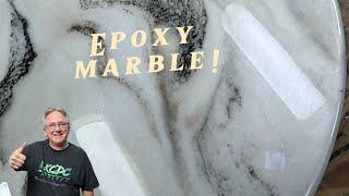 Easy way to make marble using Stone Coat epoxy resin! I KCDC Designs