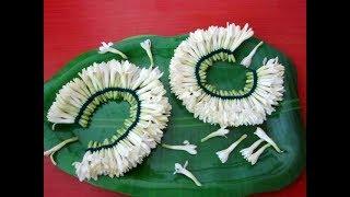 Easy method to string sampangi flower | பிண்ணல் சடை method | Easy garland making