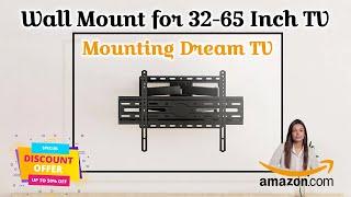 Mounting Dream TV Wall Mount for 32-65 Inch TV, TV Mount with Swivel and Tilt