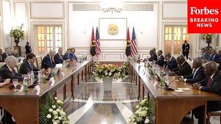 President Biden And Angola President João Lourenço Hold Meeting In Luanda, Angola