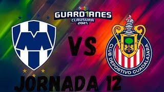 Rayados vs Chivas Jornada 12 Guardianes 2021. (Simulación FIFA 21).