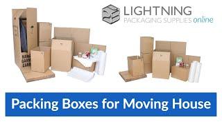 packing boxes for moving house