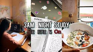 3AM night study| Mains result update | A day in the life of a civil service aspirant | Study vlog