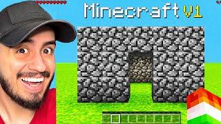 برای اولین بار نسخه اول ماینکرفت رو بازی کردم! Minecraft v.1