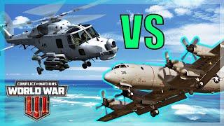 Naval Patrol Aircraft VS ASW Helicopters in Conflict of Nations World War 3