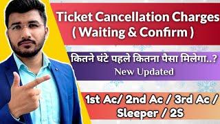 Train Ticket Cancellation Charges Irctc | Waiting and Confirm Ticket Refund Rules of Indian Railway