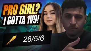 What Happens When HUMZH GO VS PRO GIRL GAMER (vs G2 Karina) | Humzh