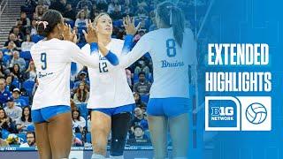 Oregon at UCLA | Extended Highlights | Big Ten Volleyball | 11/29/2024