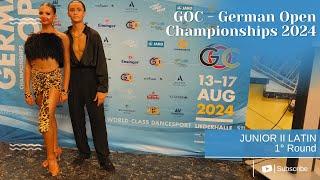 GOC 2024 - WDSF Junior II Open Latin - 1° Round - German Open Championships 2024