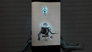 Gojo VS Toji Pen sketch #shorts #animedrawing